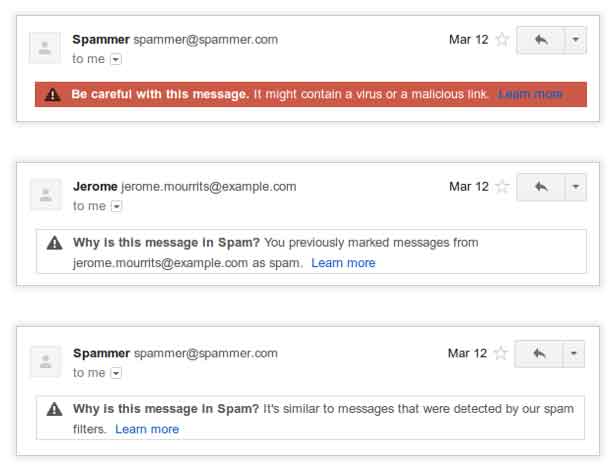 why does gmail put some messages in all mail but not my inbox