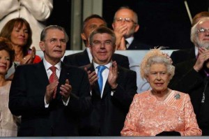 LONDON, ENGLAND JULY 27 Queen Elizabeth II (R) and Jacques Rogge (L), President of the International Olympic Committee, attend the Opening Ceremony of the London 2012 Olympic Games at the Olympic Stadium on July 27, 2012 in London, England LONDON ENGLAND JULY 27 Queen Elizabeth II R and Jacques Rogge L President of the International Olympic Committee attend the Opening Ceremony of the London 2012 Olympic Games at the Olympic Stadium on July 27 2012 in London England 300x199 LONDON, ENGLAND JULY 27 Queen Elizabeth II (R) and Jacques Rogge (L), President of the International Olympic Committee, attend the Opening Ceremony of the London 2012 Olympic Games at the Olympic Stadium on July 27, 2012 in London, England