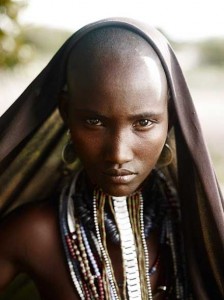 teenage girl ethiopia shoal shaved head earrings necklaces staring straight eyes 224x300 teenage girl ethiopia shoal shaved head earrings necklaces staring straight eyes