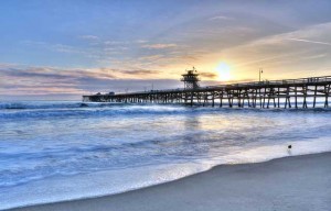 san clemente pier sunset ocean water 300x192 san clemente pier sunset ocean water
