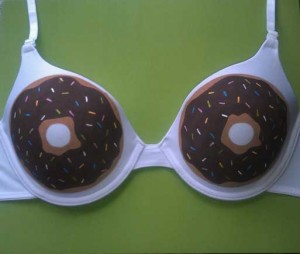 handpainted donut bra sceene shoes chocolate with sprinkles 300x254 handpainted donut bra sceene shoes chocolate with sprinkles